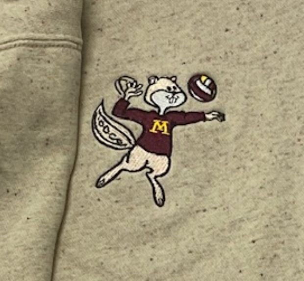 Jenna Wenaas Minnesota Volleyball Player Exclusive Sweatshirt with Specialty Logo (Size XL)