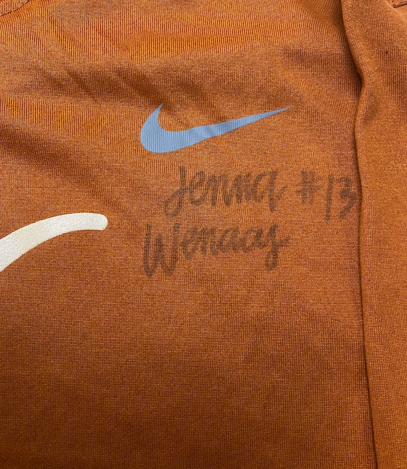 Jenna Wenaas Texas Volleyball SIGNED Player Exclusive Long Sleeve Practice Shirt (Size XL)