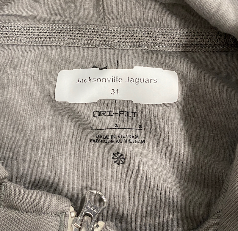 Keilan Robinson Jacksonville Jaguars Team Issued Jacket with Player Tag (Size L)