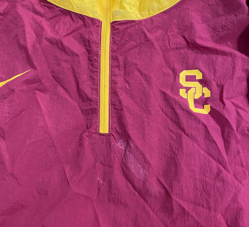 Joe Bryson USC Football Team Issued Quarter-Zip Jacket (Size XXL)