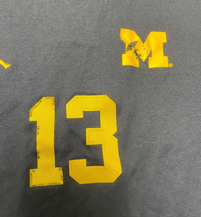 Jack Tuttle Michigan Football Player Exclusive Pre-Game Warm-Up Shirt with 