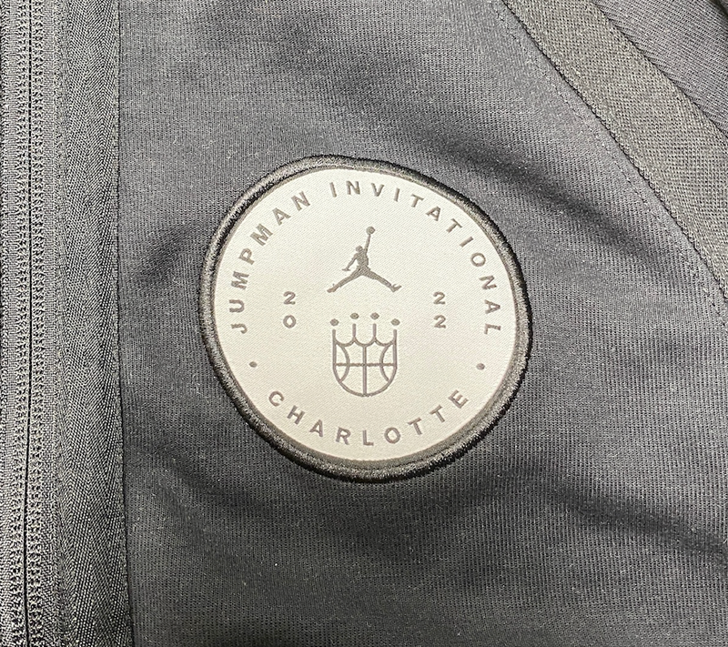 Cameron Williams Michigan Basketball Player Exclusive 2022 JUMPMAN INVITATIONAL *INAUGURAL TOURNAMENT* Jacket (Size L)