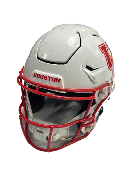 Derek Parish Houston Football Game Worn Helmet