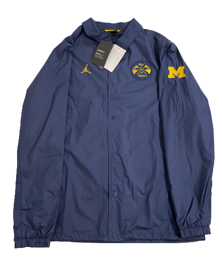 Jake Moody Michigan Football Team Issued "HAIL TO THE VICTORS" Premium Jacket (Size L) - New with Tags