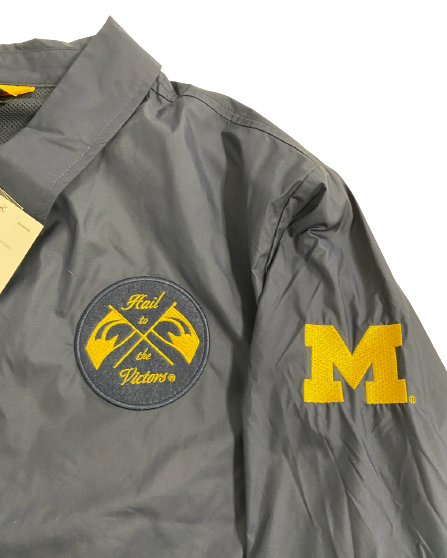 Jake Moody Michigan Football Team Issued "HAIL TO THE VICTORS" Premium Jacket (Size L) - New with Tags