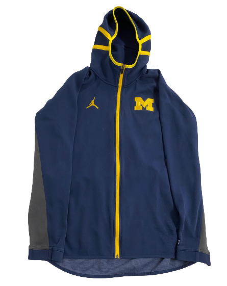 Jake Moody Michigan Football Team Issued Travel Jacket (Size L)