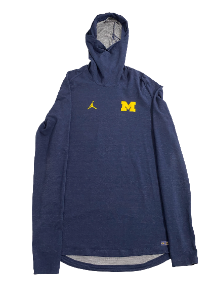 Jake Moody Michigan Football Team Exclusive Performance Hoodie with PLAYER TAG (Size L)