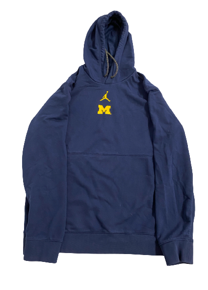 Jake Moody Michigan Football Team Issued Travel Sweatshirt (Size L)