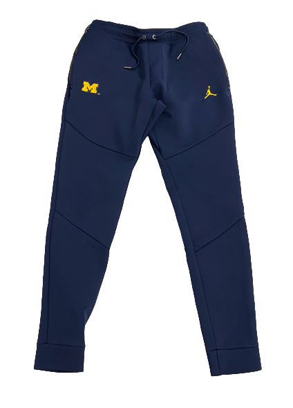 Jake Moody Michigan Football Player Exclusive Premium Sweatpants with Metal Zippers (Size S)