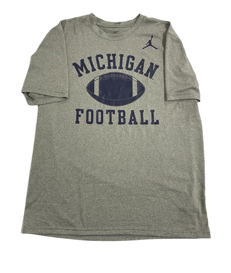 Michigan Football Player Exclusive Workout Shirt (Size L)