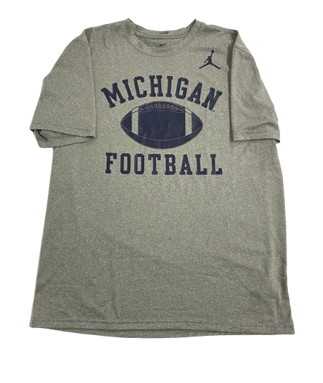 Jake Moody Michigan Football Team Exclusive Workout Shirt (Size L)