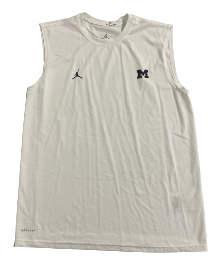 Jake Moody Michigan Football Team Issued Workout Tank (Size L)