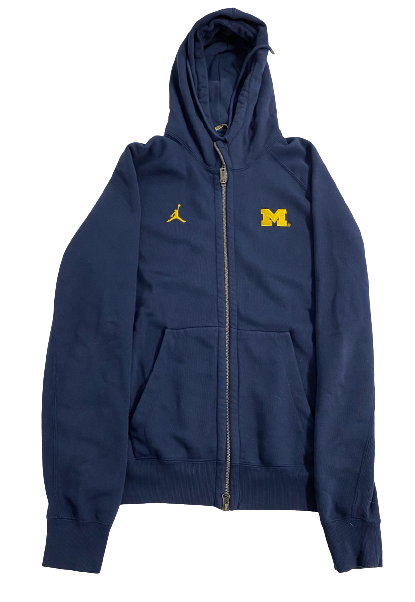 Jake Moody Michigan Football Team Issued Travel Jacket (Size L)
