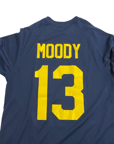 Jake Moody Michigan Football Exclusive Football Camp Shirt with Name & Number on Back - SIZE L