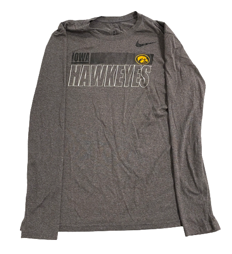Ahron Ulis Iowa Basketball Team Issued Long Sleeve Shirt (Size L)