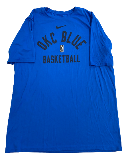 Jericole Hellems Oklahoma City Blue Player Exclusive Workout Shirt (Size LT)