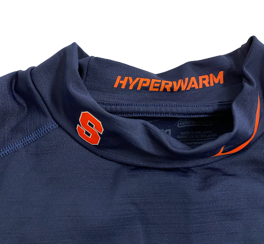 Devaughn Cooper Syracuse Football Team Exclusive Long Sleeve Thermal Compression Shirt (Size L)
