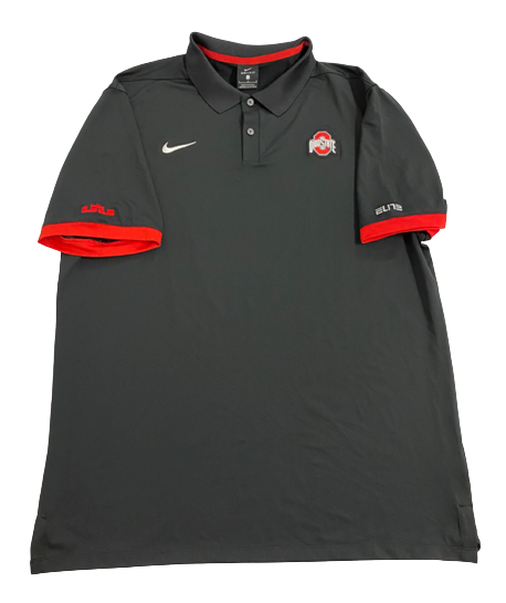 Jamari Wheeler Ohio State Basketball Team Exclusive "LeBron" Travel Polo Shirt (Size L)