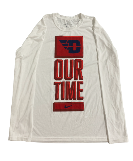 Ibi Watson Dayton Basketball Team Issued "OUR TIME" Long Sleeve Shirt (Size L)