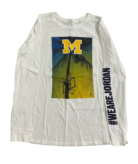 Ibi Watson Michigan Basketball Player Exclusive Maui Invitational Long Sleeve Shirt (Size L)