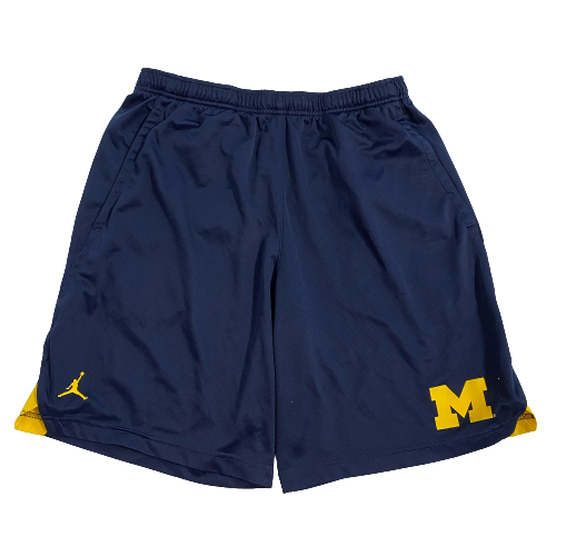 Ibi Watson Michigan Basketball Team Issued Workout Shorts (Size L)