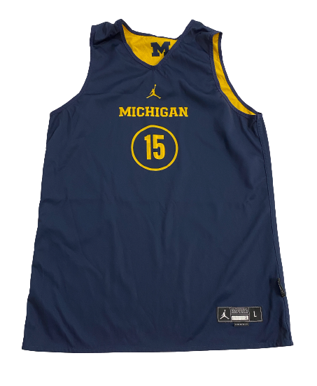Joey Baker Michigan Basketball Player Exclusive Reversible Practice Jersey (Size L)