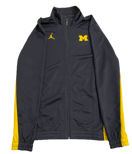 Joey Baker Michigan Basketball Player Exclusive Travel Jacket (Size LT)