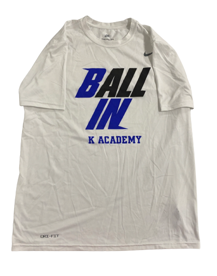 Joey Baker Duke Basketball Player Exclusive "K ACADEMY" T-Shirt (Size L) *RARE*