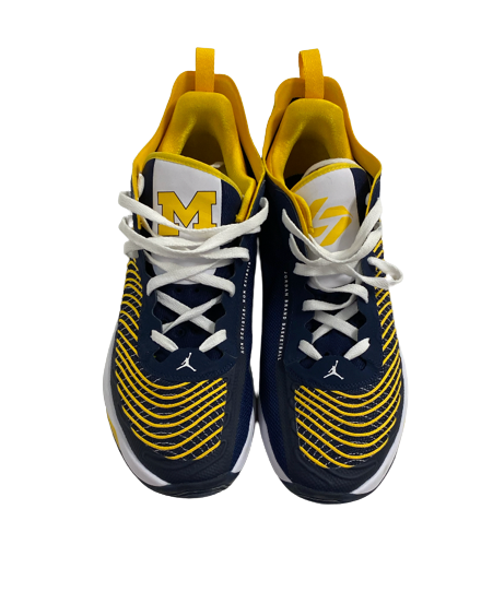 Joey Baker Michigan Basketball Player Exclusive "LUKA" Shoes (Size 14)