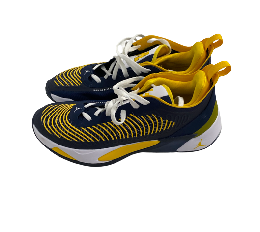 Joey Baker Michigan Basketball Player Exclusive "LUKA" Shoes (Size 14)