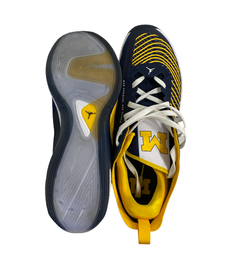 Joey Baker Michigan Basketball Player Exclusive "LUKA" Shoes (Size 14)