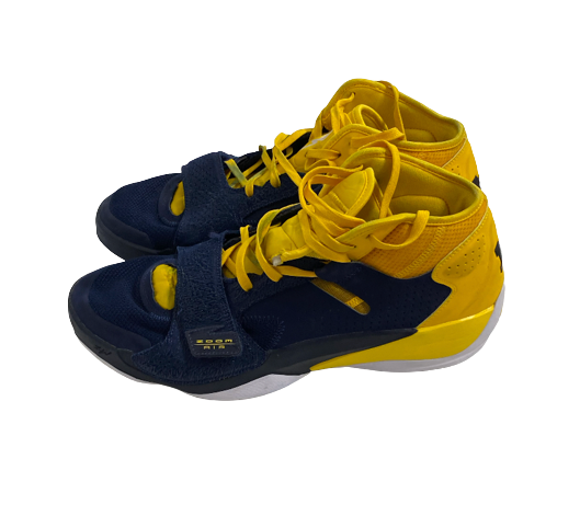 Joey Baker Michigan Basketball Player Exclusive "ZION" Shoes (Size 14)