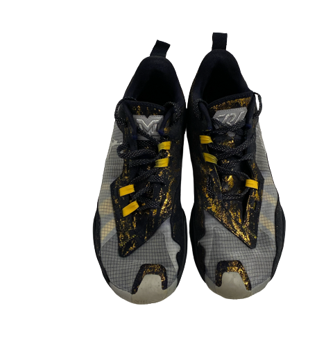 Joey Baker Michigan Basketball Player Exclusive "WESTBROOK" Shoes (Size 14)