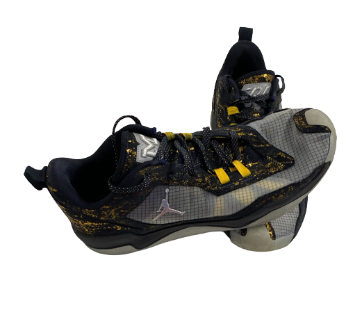 Joey Baker Michigan Basketball Player Exclusive "WESTBROOK" Shoes (Size 14)