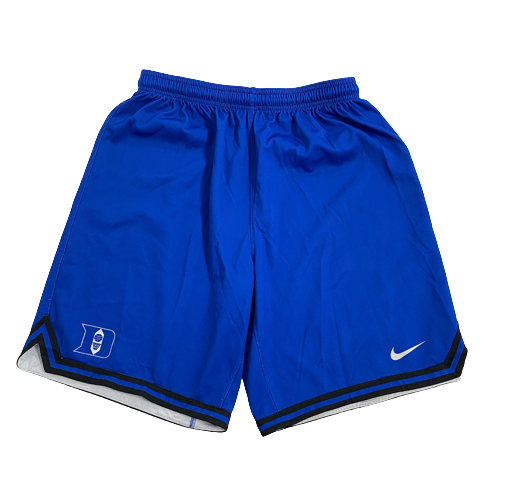 Joey Baker Duke Basketball Player Exclusive Practice Shorts (Size L)