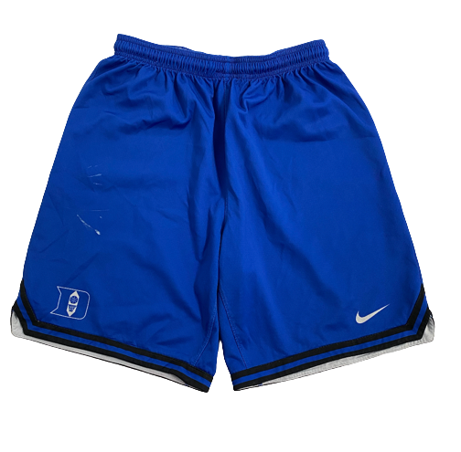 Joey Baker Duke Basketball Player Exclusive Practice Shorts (Size L)
