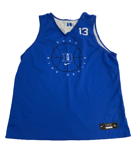 Joey Baker Duke Basketball Player Exclusive Reversible Practice Jersey (Size XL)