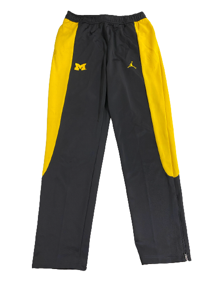 Joey Baker Michigan Basketball Player Exclusive Travel Sweatpants (Size LT)
