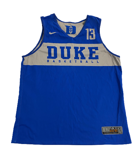 Joey Baker Duke Basketball Player Exclusive Reversible Practice Jersey (Size L)