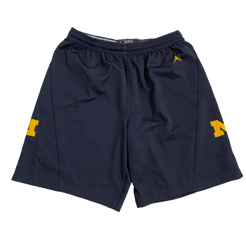 Joey Baker Michigan Basketball Player Exclusive Practice Shorts (Size L)