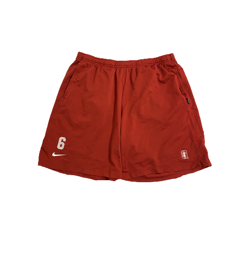 Elijah Higgins Stanford Football Player-Exclusive Pre-Game Warm-Up Shorts With 