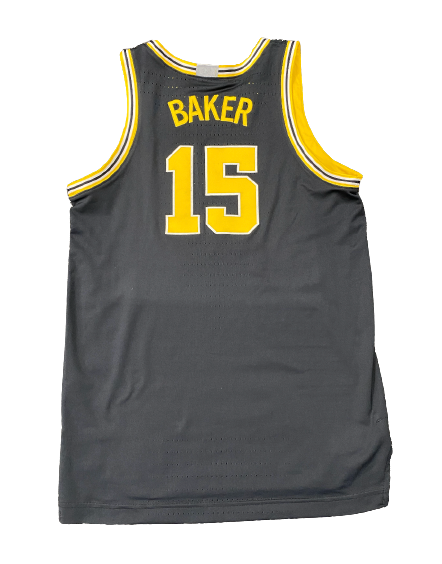 Joey Baker Michigan Basketball 2022-2023 Season Game Worn Uniform Set (Jersey & Shorts) - RARE Black Alternate Set