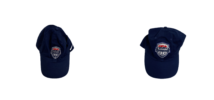 Khalil Iverson Team USA Basketball Set of (2) Exclusive Adjustable Hats