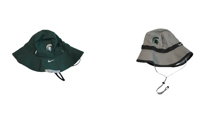 Cade McDonald Michigan State Football Team-Issued Set of (2) Bucket Hats