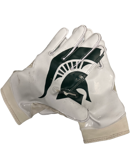 Michigan State Football Player-Exclusive Gloves (Size XL)