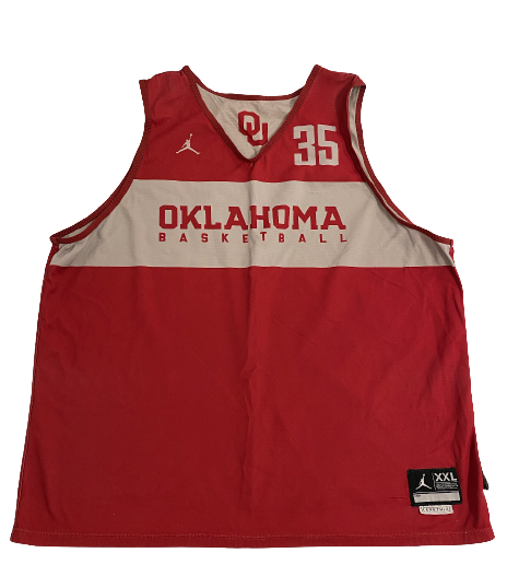 Brady Manek Oklahoma Basketball Player-Exclusive Practice Jersey (Size XXL)