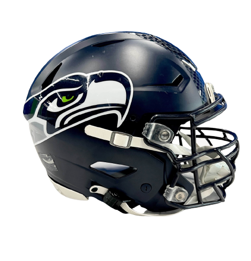 Seattle Seahawks Practice Worn / Game Issued Helmet - Riddell Speedflex (Size XL) - Obtained from Seahawks Offensive Lineman