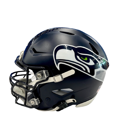 Seattle Seahawks Practice Worn / Game Issued Helmet - Riddell Speedflex (Size XL) - Obtained from Seahawks Offensive Lineman
