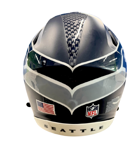 Seattle Seahawks Practice Worn / Game Issued Helmet - Riddell Speedflex (Size XL) - Obtained from Seahawks Offensive Lineman