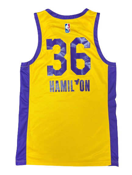 Bryce Hamilton Los Angeles Lakers Game Worn Summer League Game Jersey (Size LTT)